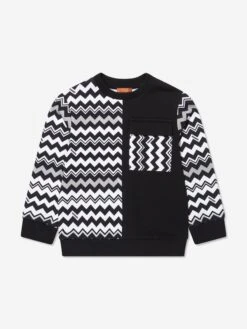 Missoni Kids Zigzag Sweatshirt In Black