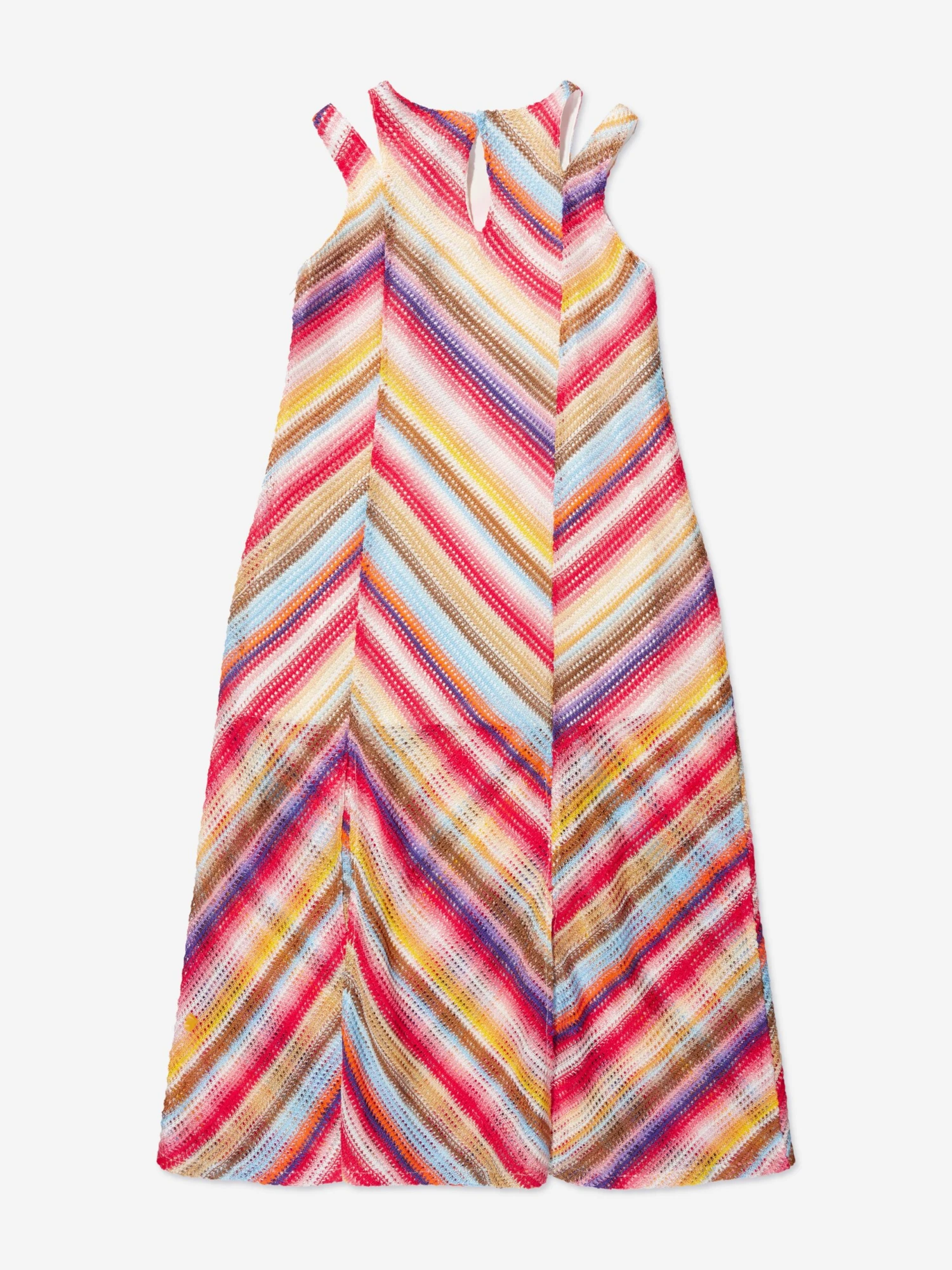 Missoni Girls Woven Dress In Multicolour 2 Missoni Girls Woven Dress In Multicolour - Image 2