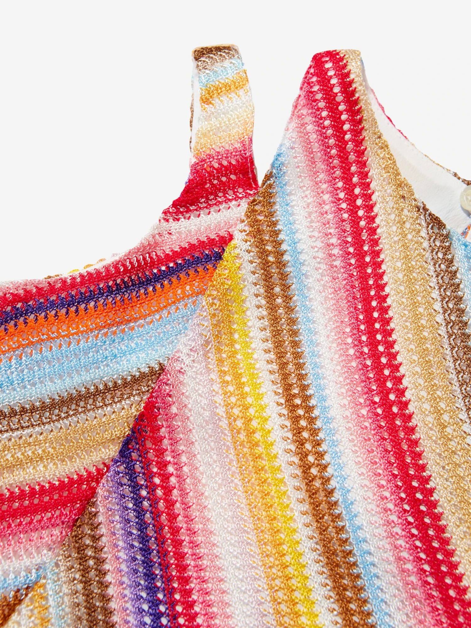 Missoni Girls Woven Dress In Multicolour 3 Missoni Girls Woven Dress In Multicolour - Image 3