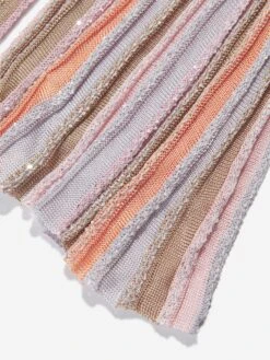 Missoni Girls Pleated Knit Trousers In Multicolour -Childrens Clothing Store MSNS4007 COLOURFUL 4