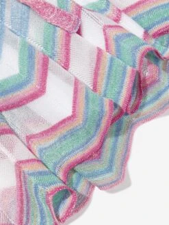 Missoni Girls Zigzag Knit Dress In Multicolour 9 Missoni Girls Zigzag Knit Dress In Multicolour -Childrens Clothing Store MSNS4035 COLOURFUL 4