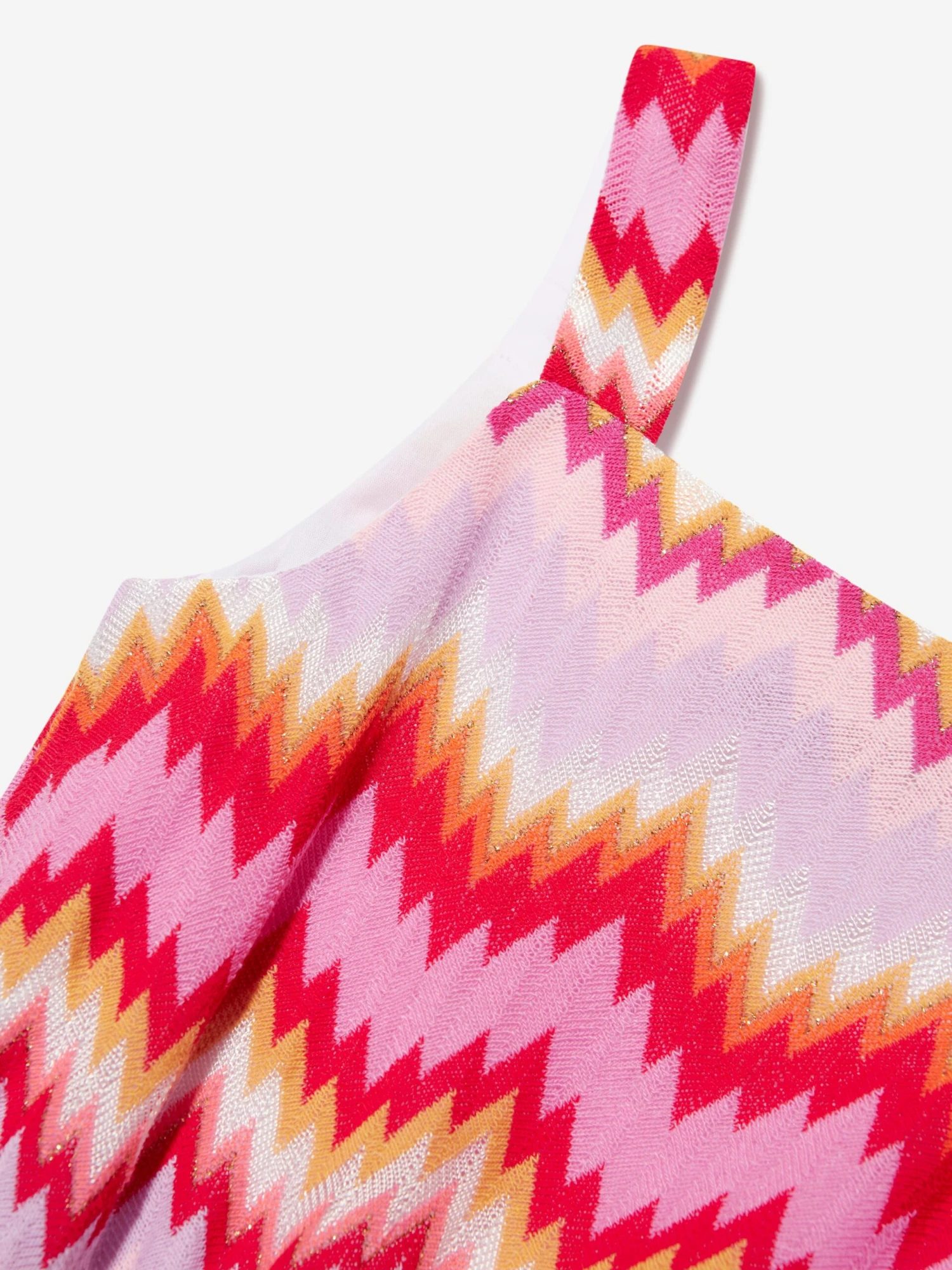 Missoni Girls Zigzag Woven Dress In Multicolour 4 Missoni Girls Zigzag Woven Dress In Multicolour - Image 4
