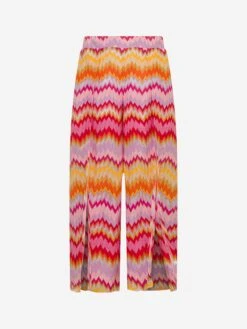 Missoni Girls Zigzag Beach Trousers In Multicolour