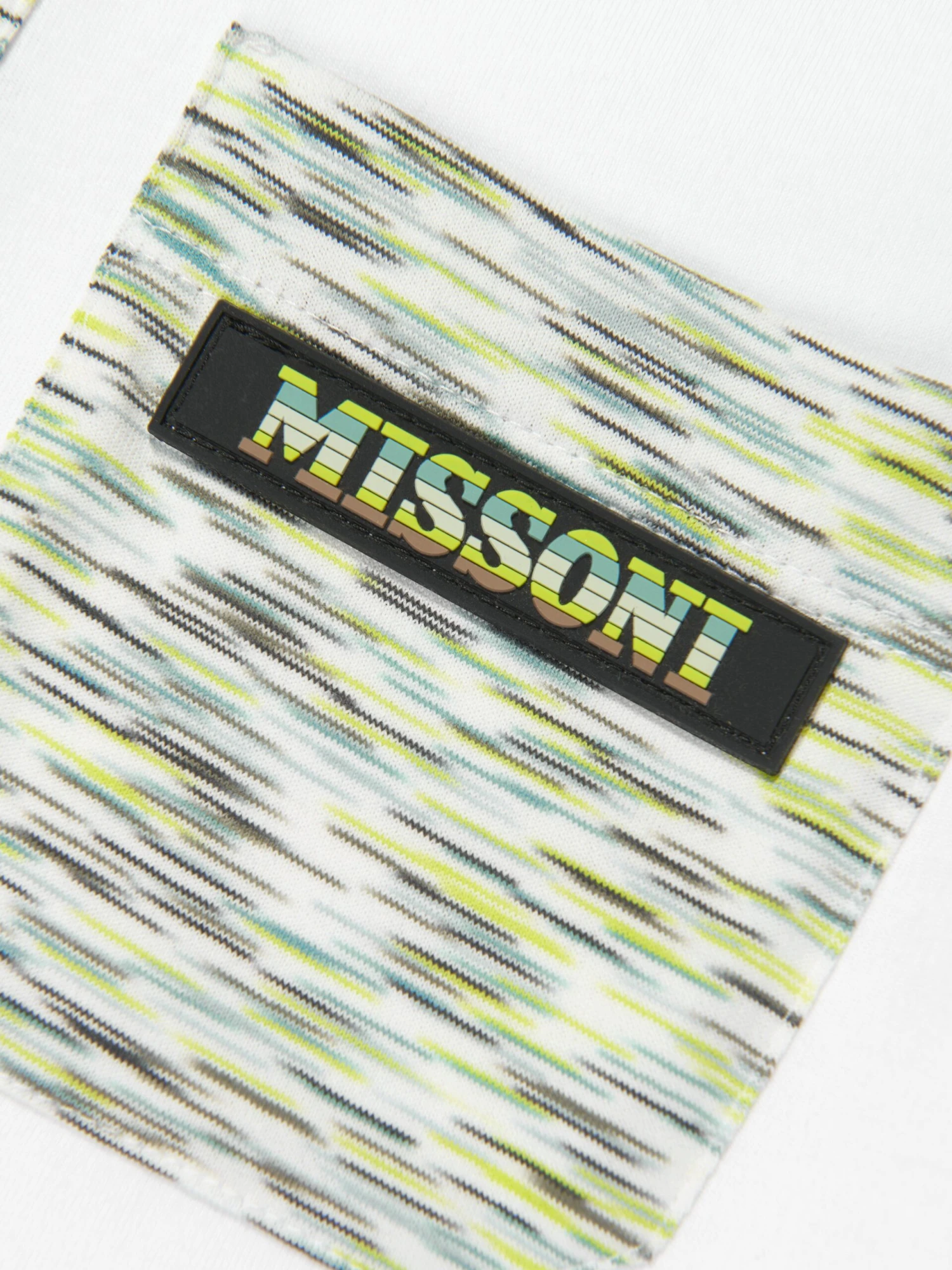 Missoni Boys Space Dye Polo Shirt In White 4 Missoni Boys Space Dye Polo Shirt In White - Image 4