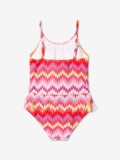 Missoni Girls Zigzag Tassel Swimsuit In Multicolour 7 Missoni Girls Zigzag Tassel Swimsuit In Multicolour -Childrens Clothing Store MSNS4073 COLOURFUL 2
