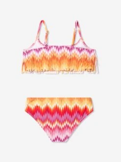 Missoni Girls Zigzag Tassel Bikini In Multicolour 7 Missoni Girls Zigzag Tassel Bikini In Multicolour -Childrens Clothing Store MSNS4074 COLOURFUL 2