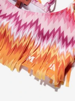 Missoni Girls Zigzag Tassel Bikini In Multicolour 9 Missoni Girls Zigzag Tassel Bikini In Multicolour -Childrens Clothing Store MSNS4074 COLOURFUL 4