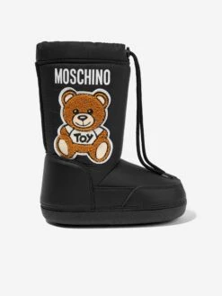 Kids Logo Snow Boots In Black