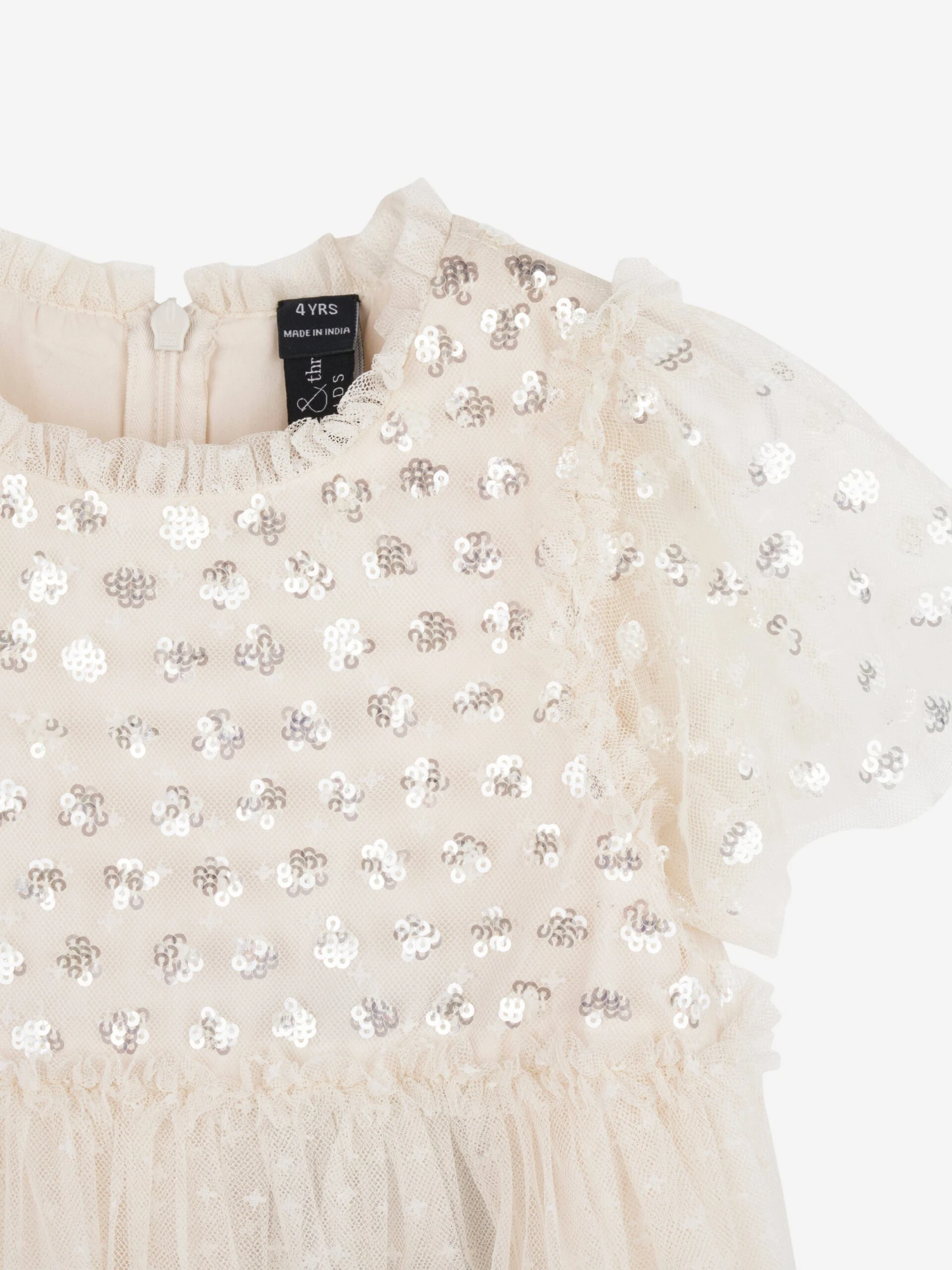 Needle & Thread Girls Thea Bodice Dress In Ivory 4 Needle & Thread Girls Thea Bodice Dress In Ivory - Image 4