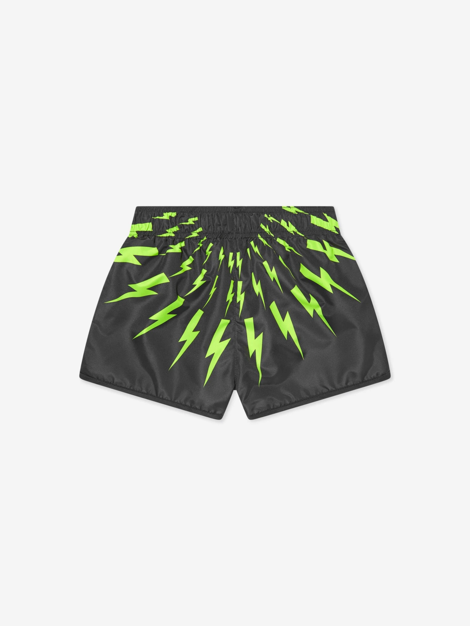 Neil Barrett Boys Thunderbolt Swim Shorts In Black 2 Neil Barrett Boys Thunderbolt Swim Shorts In Black - Image 2