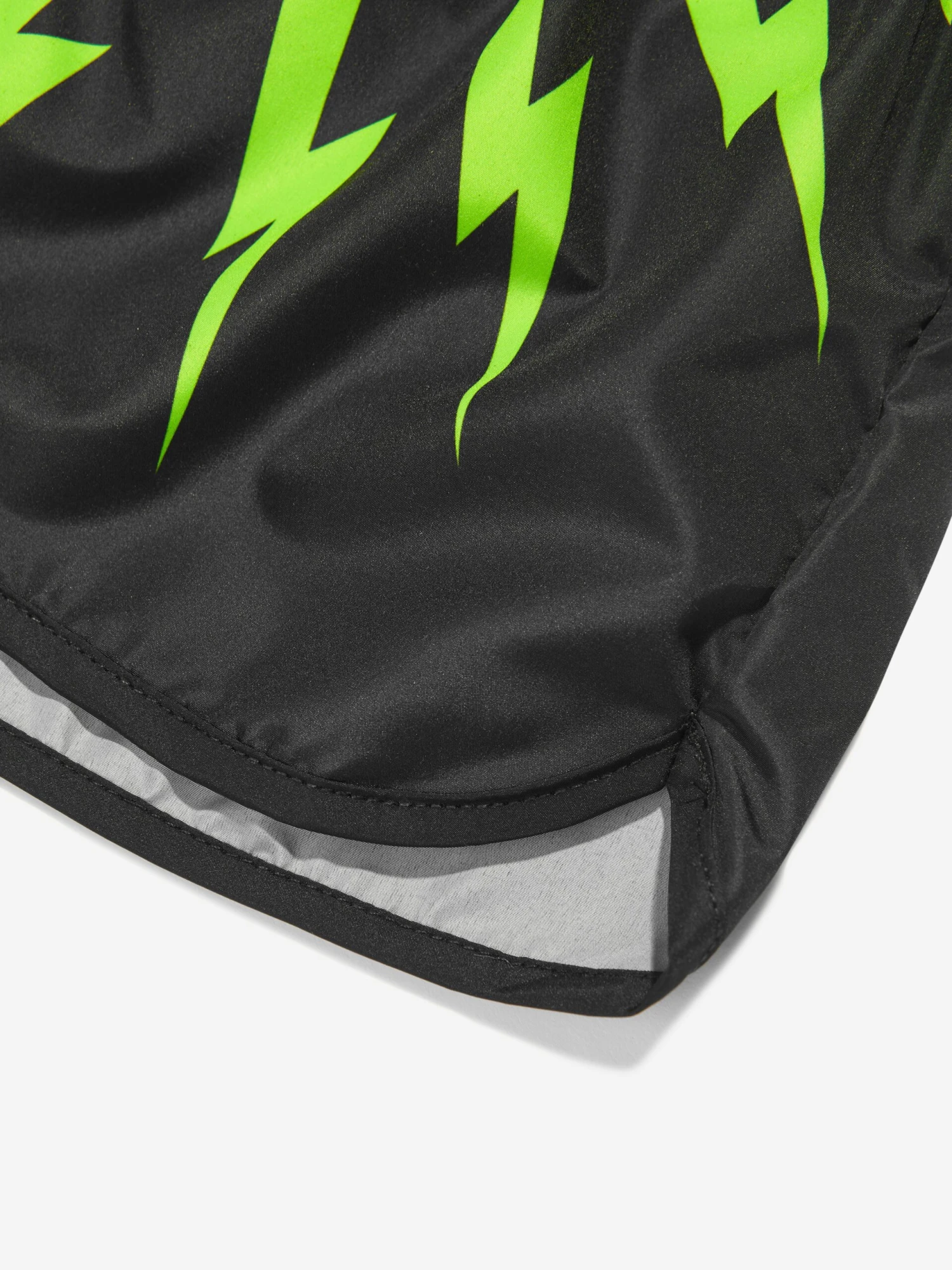 Neil Barrett Boys Thunderbolt Swim Shorts In Black 4 Neil Barrett Boys Thunderbolt Swim Shorts In Black - Image 4