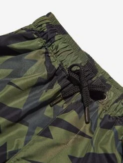 Neil Barrett Boys Thunderbolt Swim Shorts In Green 7 Neil Barrett Boys Thunderbolt Swim Shorts In Green -Childrens Clothing Store NEIS3048 200 4