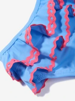 Girls Frilly Lori Bikini In Multicolour -Childrens Clothing Store NESS4005 MULTICOLOURED 4