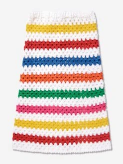 Girls Long Crochet Siena Skirt In Multicolour 7 Girls Long Crochet Siena Skirt In Multicolour -Childrens Clothing Store NESS4018 MULTICOLOURED 2