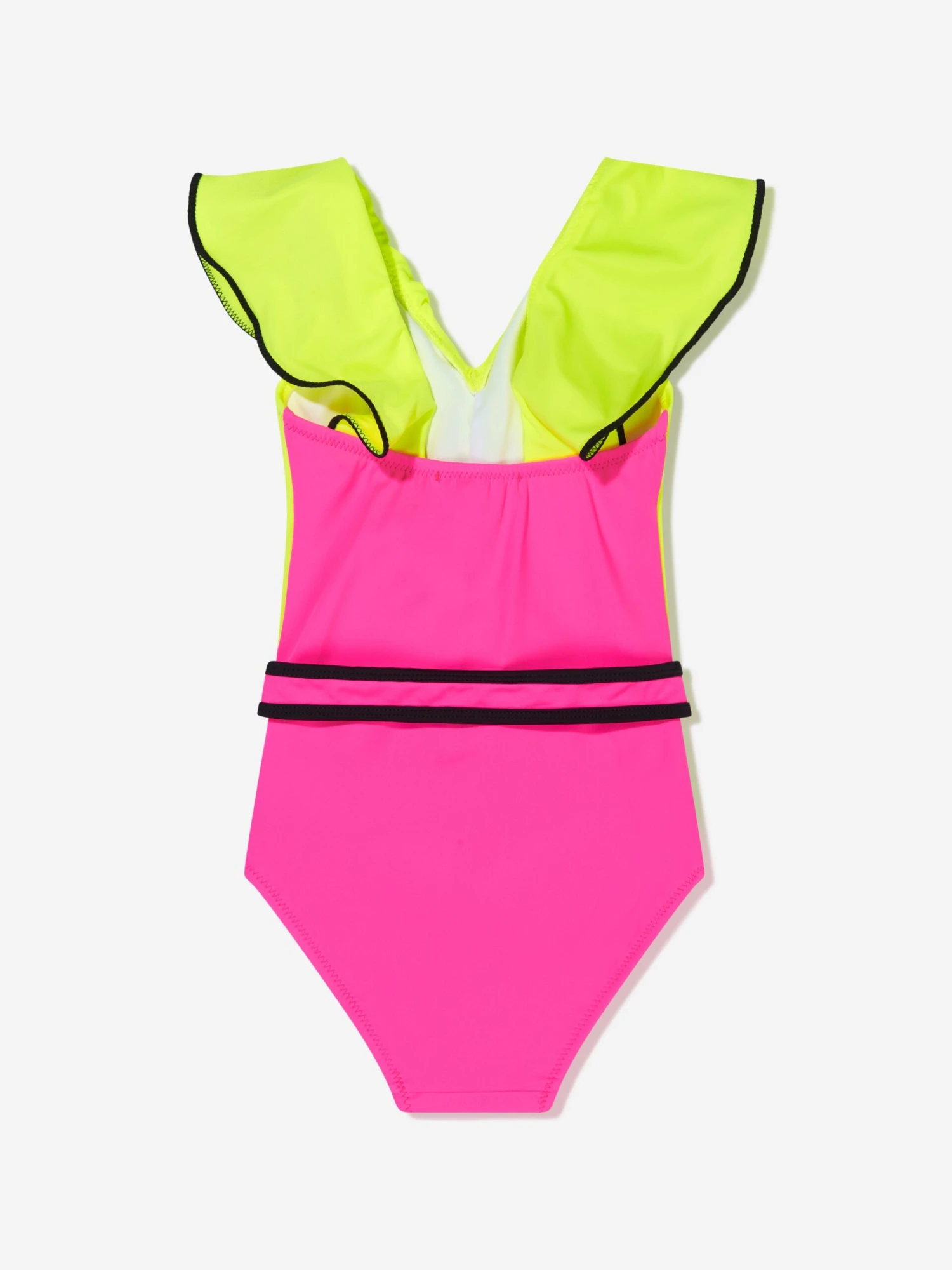 Girls Otis Ruffle Body Swimsuit In Green 2 Girls Otis Ruffle Body Swimsuit In Green - Image 2