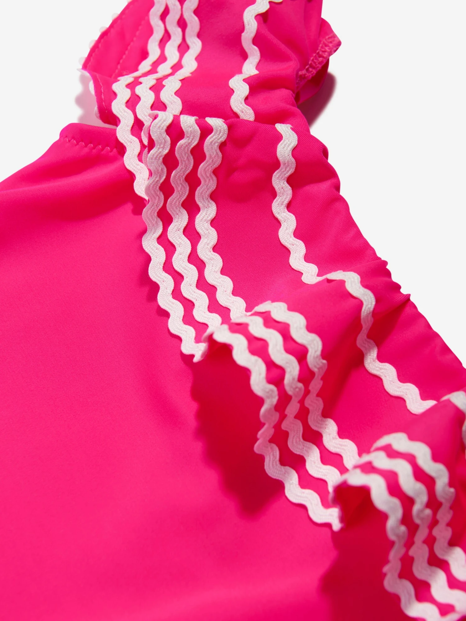 Girls Zizi Off Shoulder Swimsuit In Pink 3 Girls Zizi Off Shoulder Swimsuit In Pink - Image 3