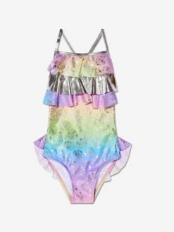 Girls Milly Rainbow Swimsuit In Multicolour