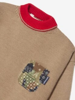 Palm Angels Boys Palm Brush Camo Jumper In Beige 8 Palm Angels Boys Palm Brush Camo Jumper In Beige -Childrens Clothing Store PALA3037 36225 4