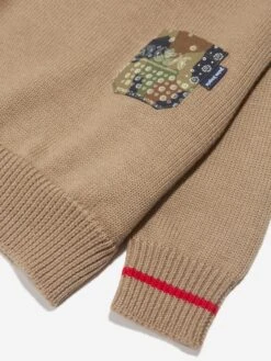 Palm Angels Boys Palm Brush Camo Jumper In Beige 9 Palm Angels Boys Palm Brush Camo Jumper In Beige -Childrens Clothing Store PALA3037 36225 5