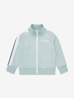 Palm Angels Boys Track Jacket In Blue