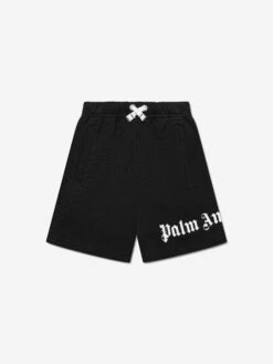 Palm Angels Boys Classic Overlogo Sweat Shorts In Black