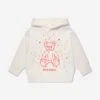 Palm Angels Boys Astro Bear Hoodie In White
