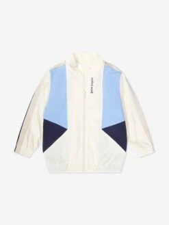 Palm Angels Boys Colourblock Track Jacket In White