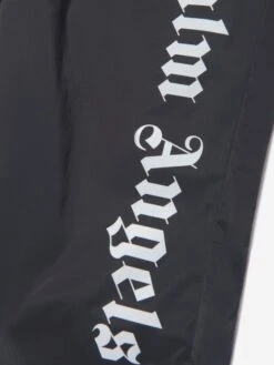Palm Angels Boys Overlogo After Sport Joggers In Black 6 Palm Angels Boys Overlogo After Sport Joggers In Black -Childrens Clothing Store PALS4028 BLACK WHITE 3