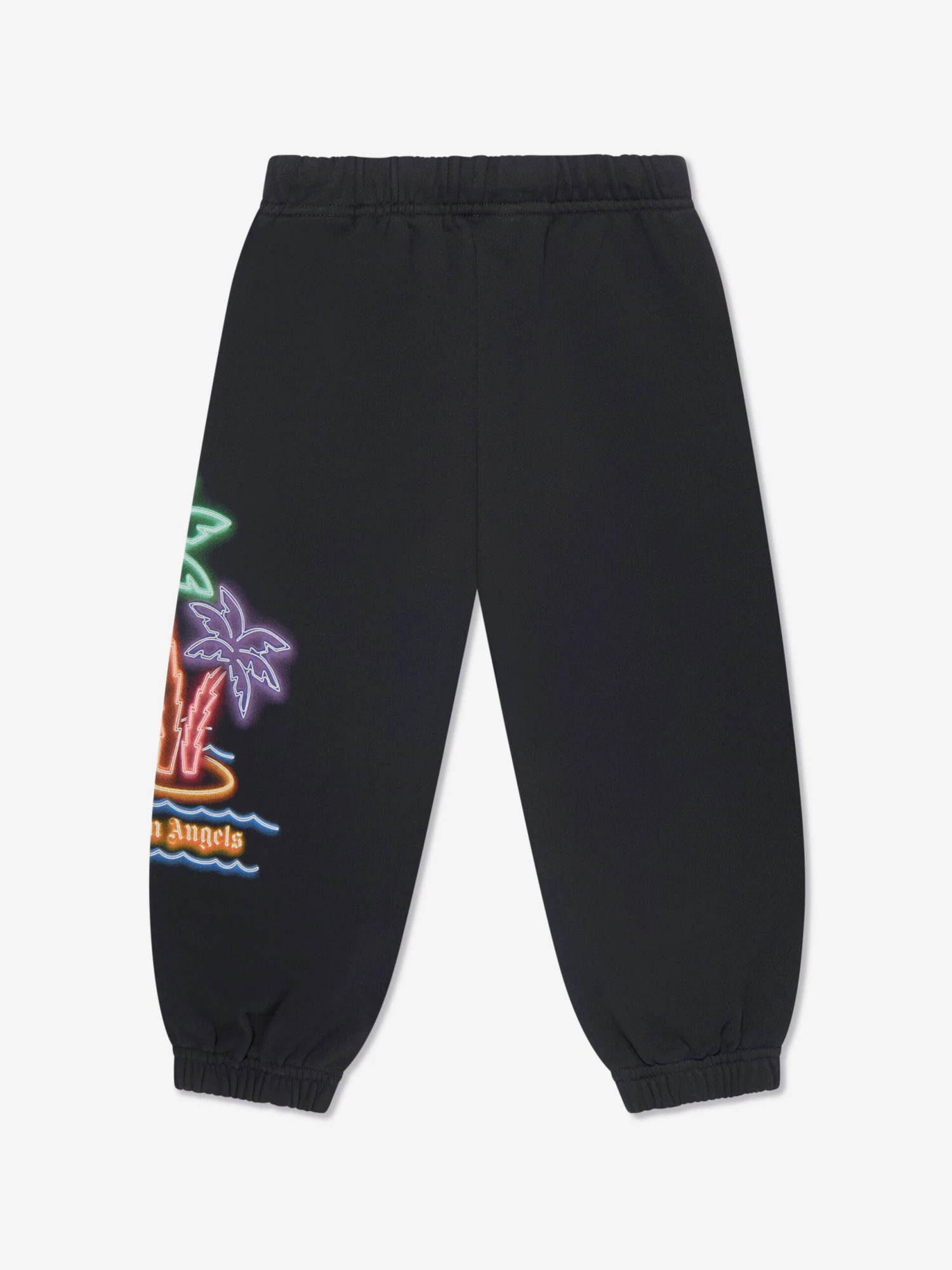 Palm Angels Boys Neon Palms Jogges In Black 2 Palm Angels Boys Neon Palms Jogges In Black - Image 2