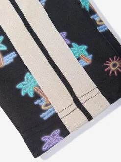 Palm Angels Boys Neon Palms Track Pants In Black 7 Palm Angels Boys Neon Palms Track Pants In Black -Childrens Clothing Store PALS4036 BLACK MINT 4