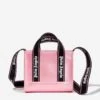 Palm Angels Girls Shiny Mini Crossbody Bag In Pink (20cm)