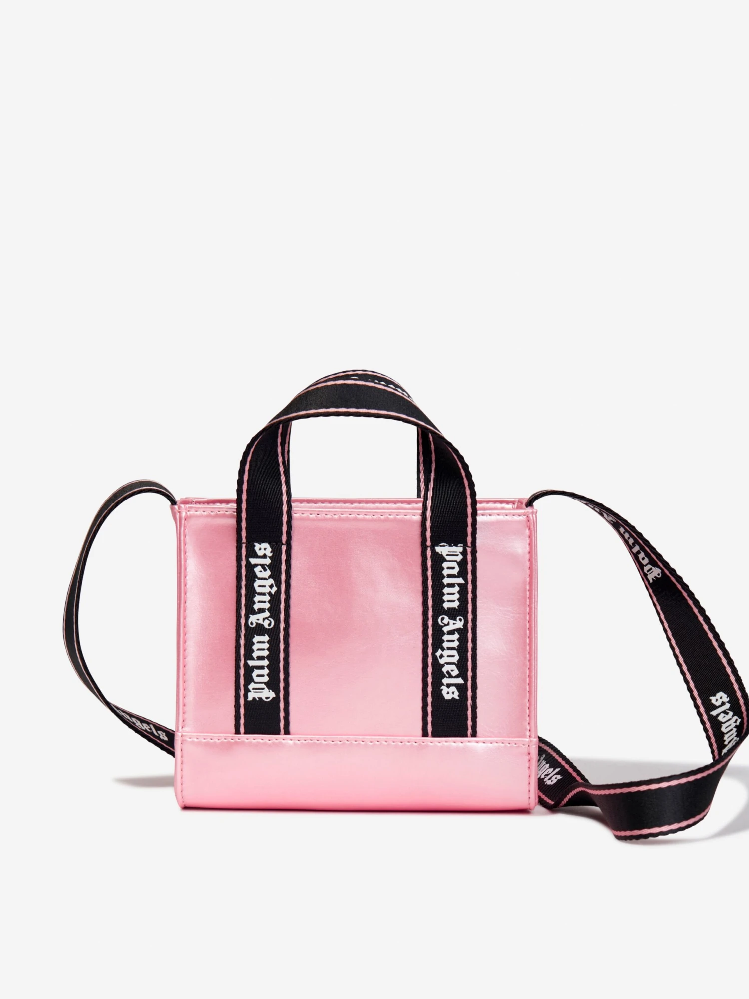 Palm Angels Girls Shiny Mini Crossbody Bag In Pink (20cm) 2 Palm Angels Girls Shiny Mini Crossbody Bag In Pink (20cm) - Image 2
