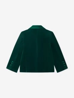 Boys Velvet Blazer In Green 13 Boys Velvet Blazer In Green -Childrens Clothing Store PATA3009 255 2
