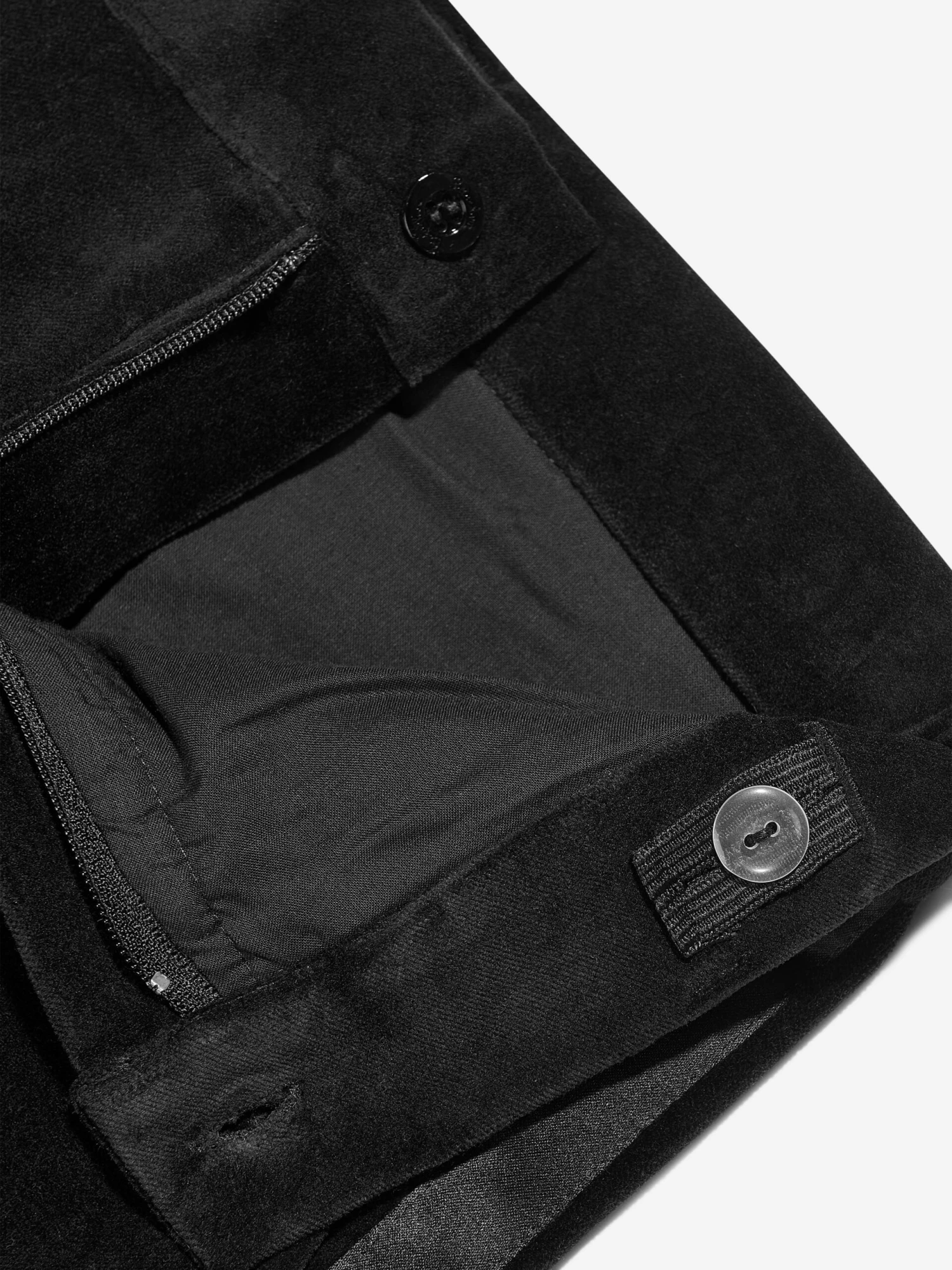 Boys Cotton Trousers In Black 4 Boys Cotton Trousers In Black - Image 4