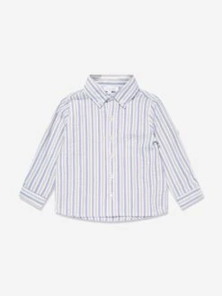 Boys Striped Hamptons Shirt In Blue