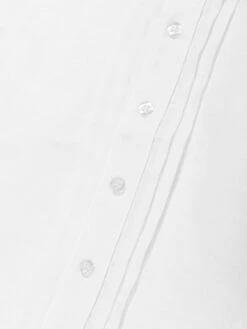 Boys Short Sleeve Linen Shirt In White -Childrens Clothing Store PATS4025 WHITE 3