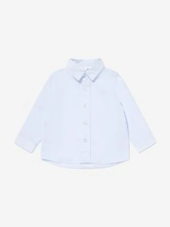 Boys Linen Shirt In Blue
