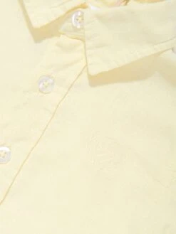 Boys Linen Shirt In Yellow -Childrens Clothing Store PATS4029 YELLOW 3