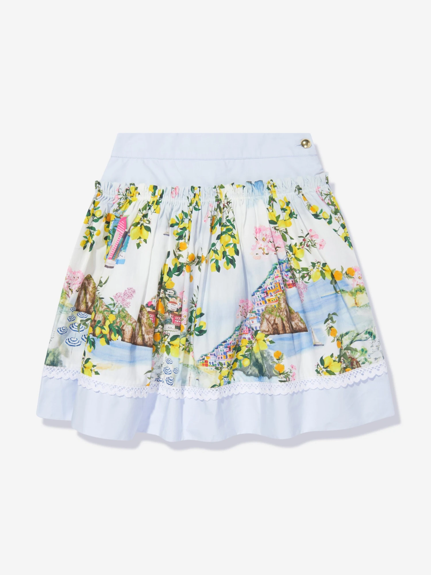 Girls Beach Club Print Skirt In Multicolour 5 Girls Beach Club Print Skirt In Multicolour - Image 5
