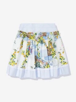 Girls Beach Club Print Skirt In Multicolour 13 Girls Beach Club Print Skirt In Multicolour -Childrens Clothing Store PATS4036 BEACH CLUB PRINT 2