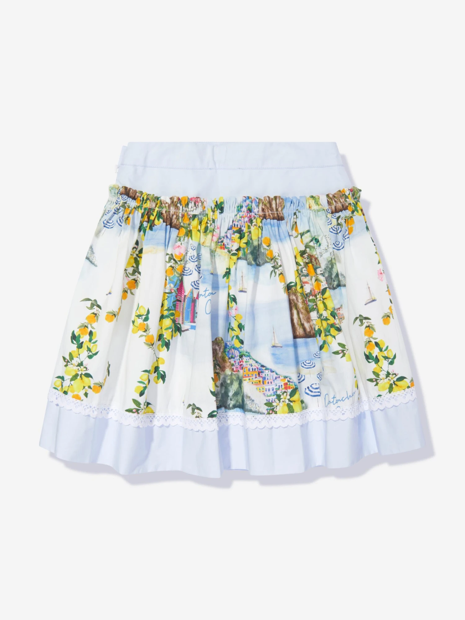 Girls Beach Club Print Skirt In Multicolour 6 Girls Beach Club Print Skirt In Multicolour - Image 6