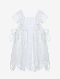 Girls Yacht Club Dress In White