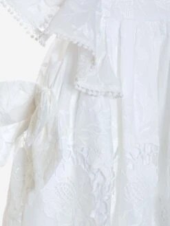 Girls Yacht Club Dress In White -Childrens Clothing Store PATS4087 WHITE 3