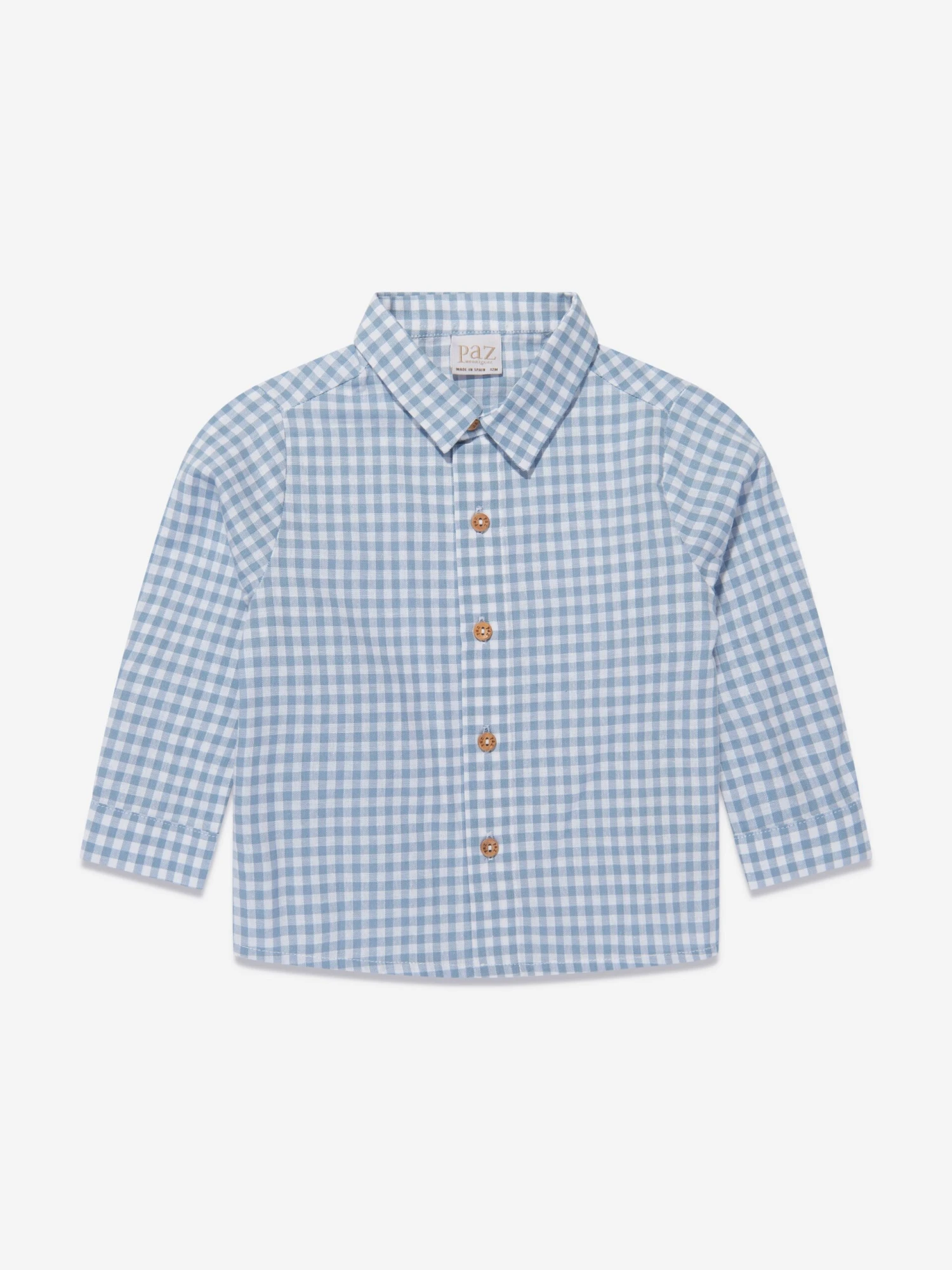 Boys Check Shirt In Blue 1 Boys Check Shirt In Blue