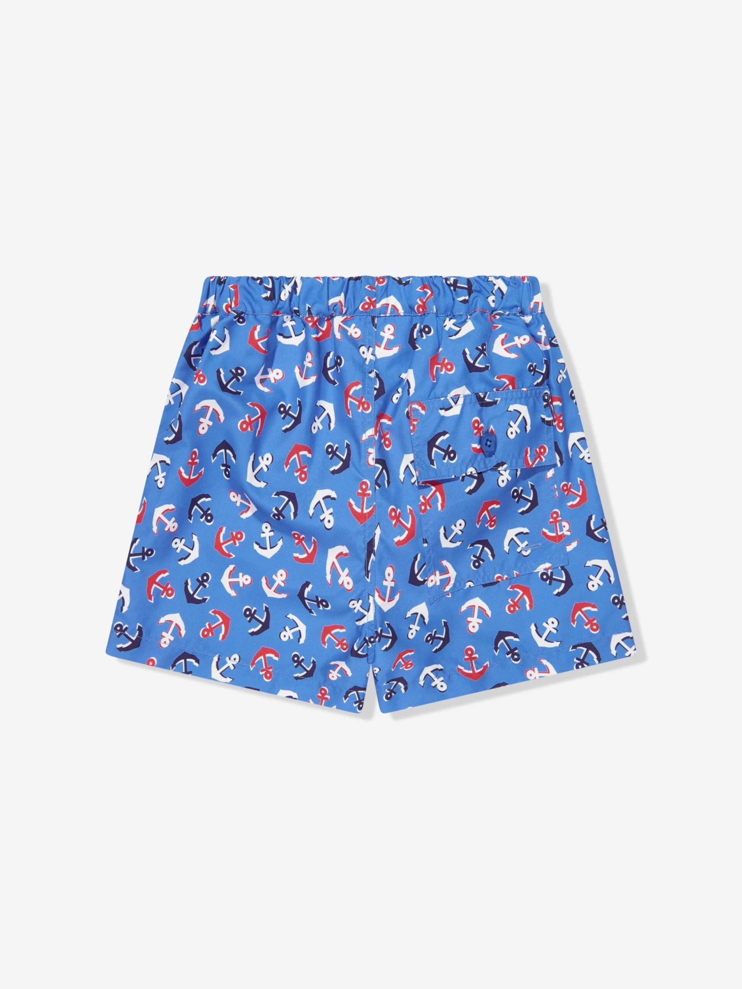 Boys Anchor Swim Shorts In Blue 3 Boys Anchor Swim Shorts In Blue - Image 3