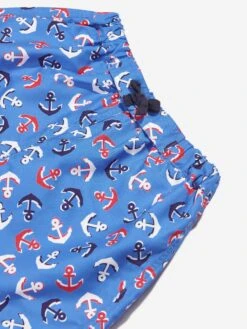 Boys Anchor Swim Shorts In Blue 8 Boys Anchor Swim Shorts In Blue -Childrens Clothing Store RACS4006 BLUE 3