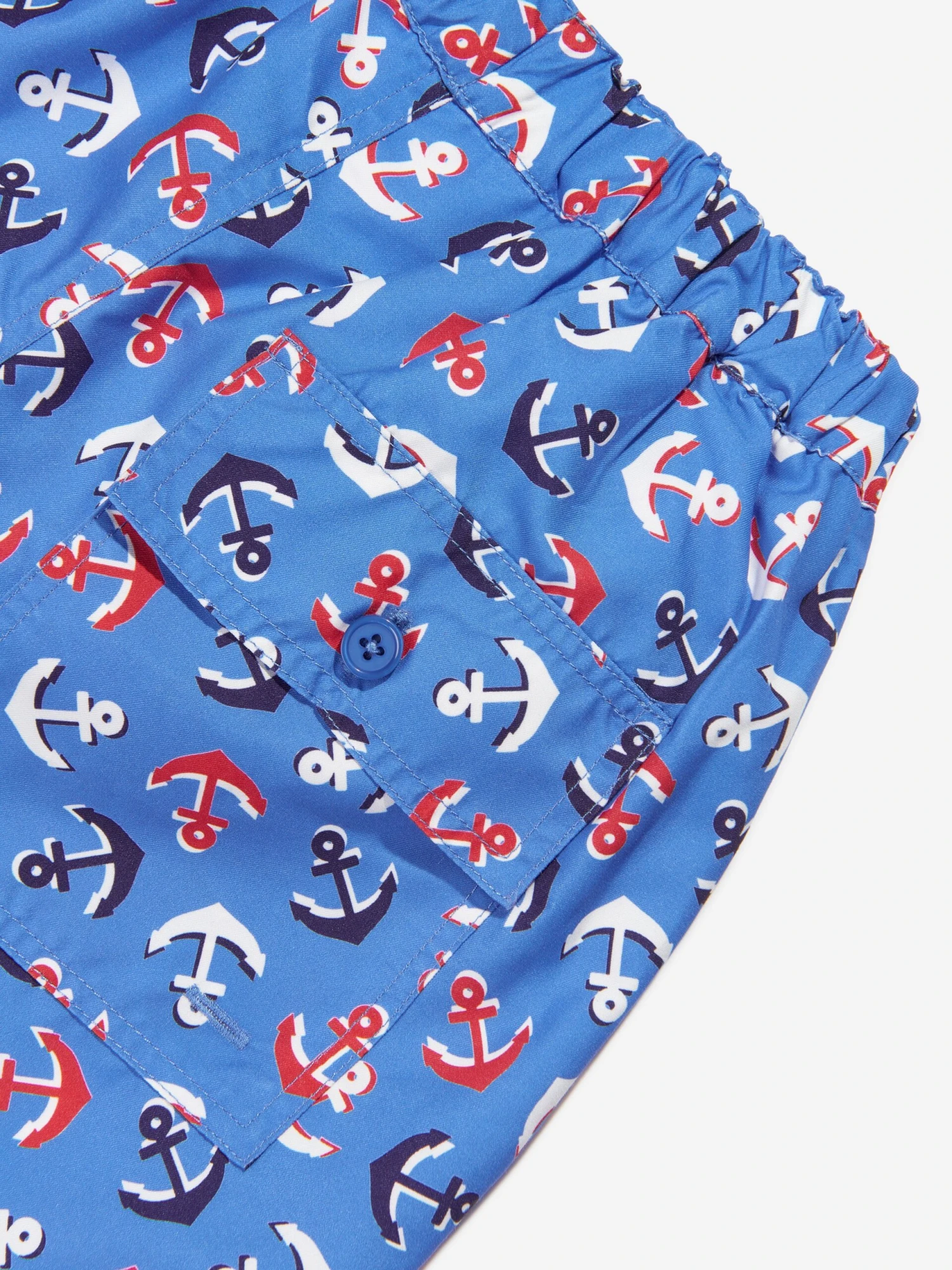 Boys Anchor Swim Shorts In Blue 5 Boys Anchor Swim Shorts In Blue - Image 5