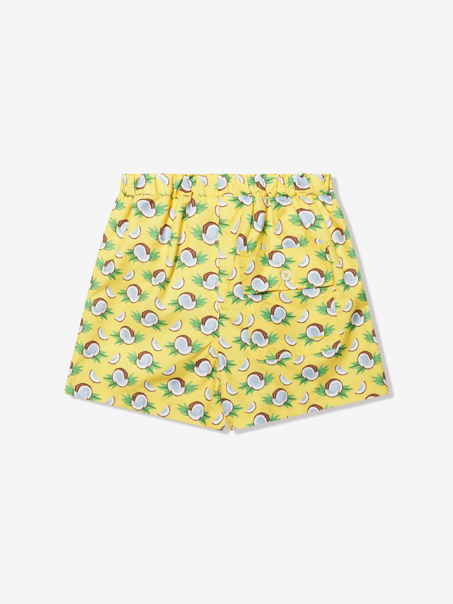 Boys Coconut Swim Shorts In Yellow 3 Boys Coconut Swim Shorts In Yellow - Image 3