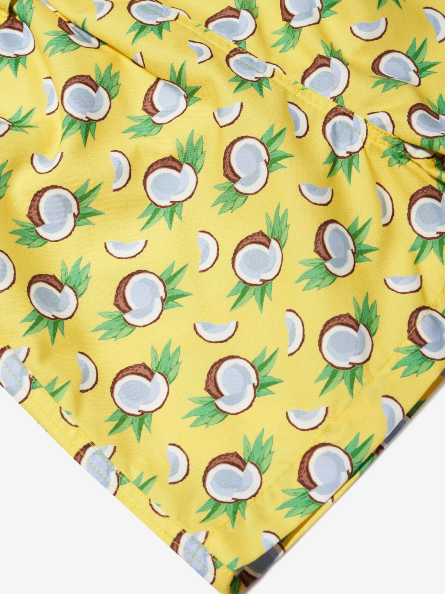 Boys Coconut Swim Shorts In Yellow 5 Boys Coconut Swim Shorts In Yellow - Image 5