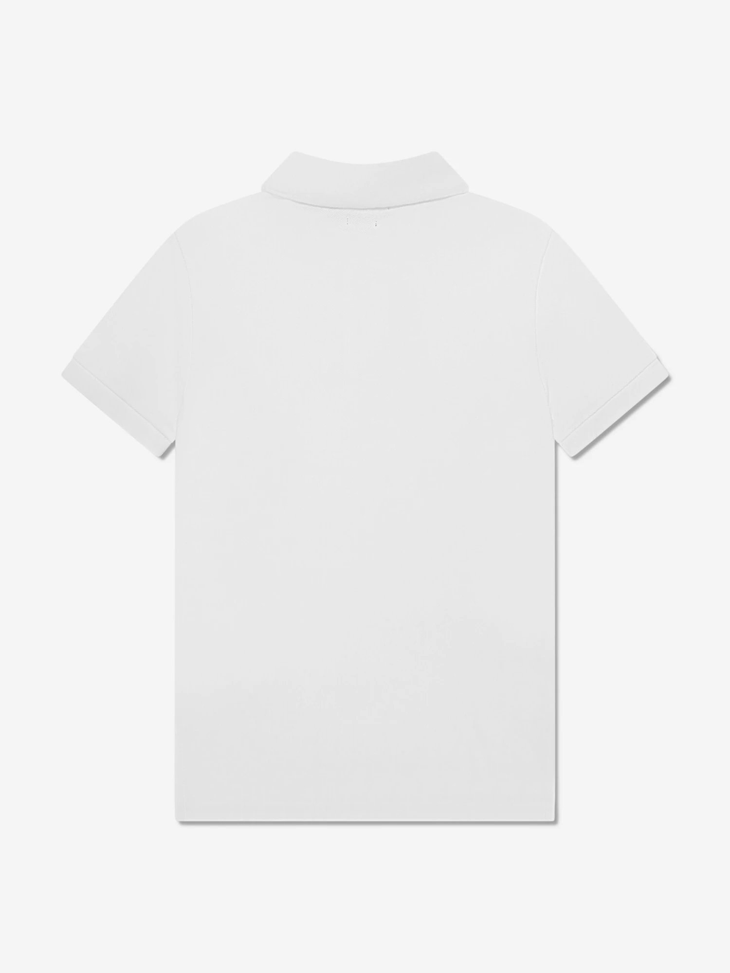 Boys Custom Fit Polo Shirt In White 2 Boys Custom Fit Polo Shirt In White - Image 2